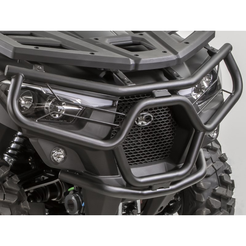 Bumper De Protection Avant Noir Heavy Duty Pour Quad Kymco Mxu Et